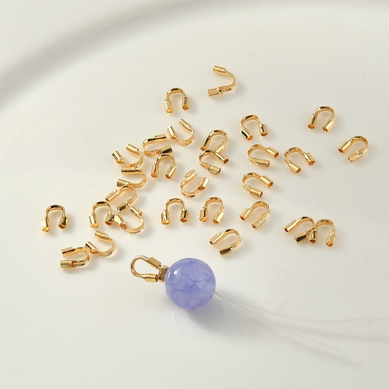 Jewelry Making Loops - 100pcs Pelindung Kawat 4x4.5mm, Penjaga Kawat,