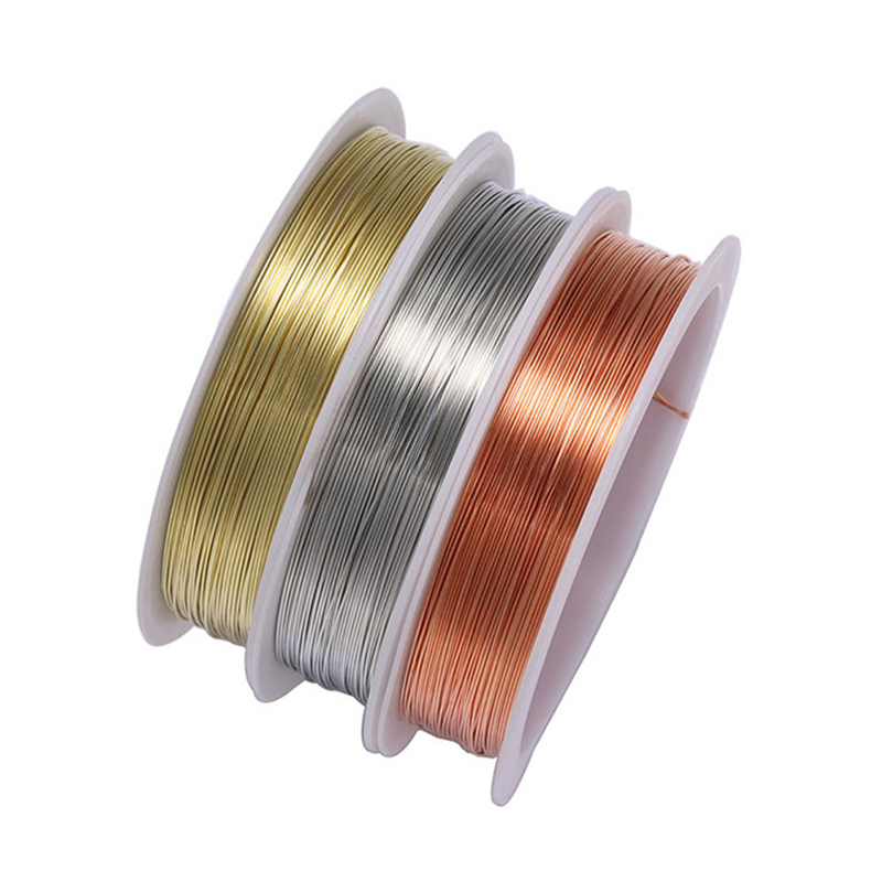 Jewelry Making Yarn - 0.2/0.3/0.4/0.5/0.6/0.8/1mm Kawat Tembaga Kokoh Untuk Merangkai