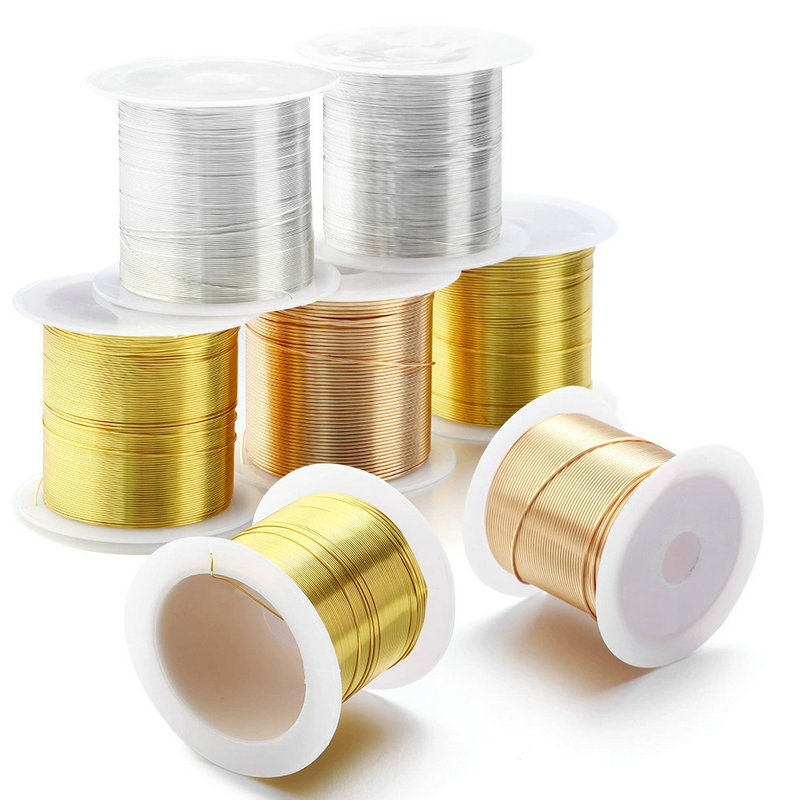 Jewelry Making Yarn - 0.3-1.0Mm Perhiasan Kawat Tembaga Tahan Noda
