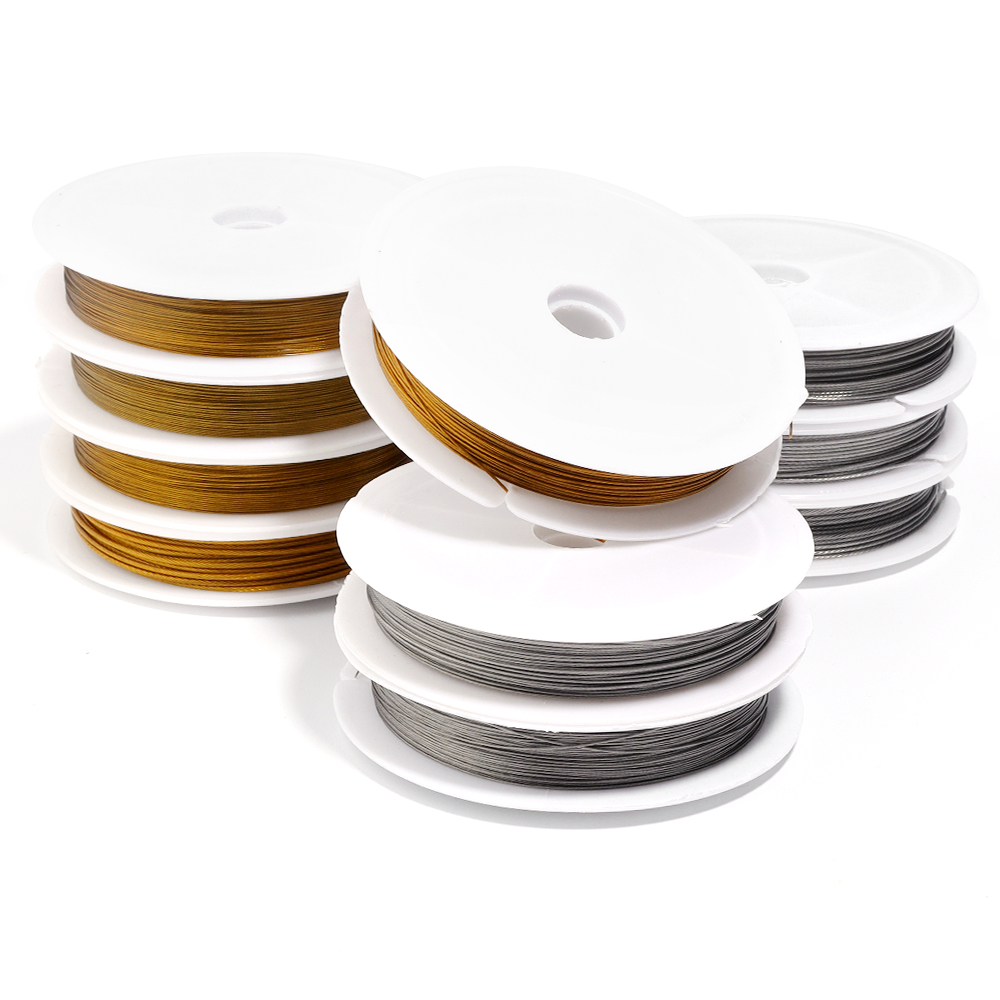 1 Rol Kawat Baja Anti Karat Te - Jewelry Making Yarn ulasan dan harga