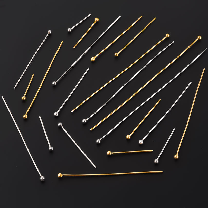 50 Buah/Lot Pin Kepala Bola Be - Jewelry Making Jig ulasan dan harga
