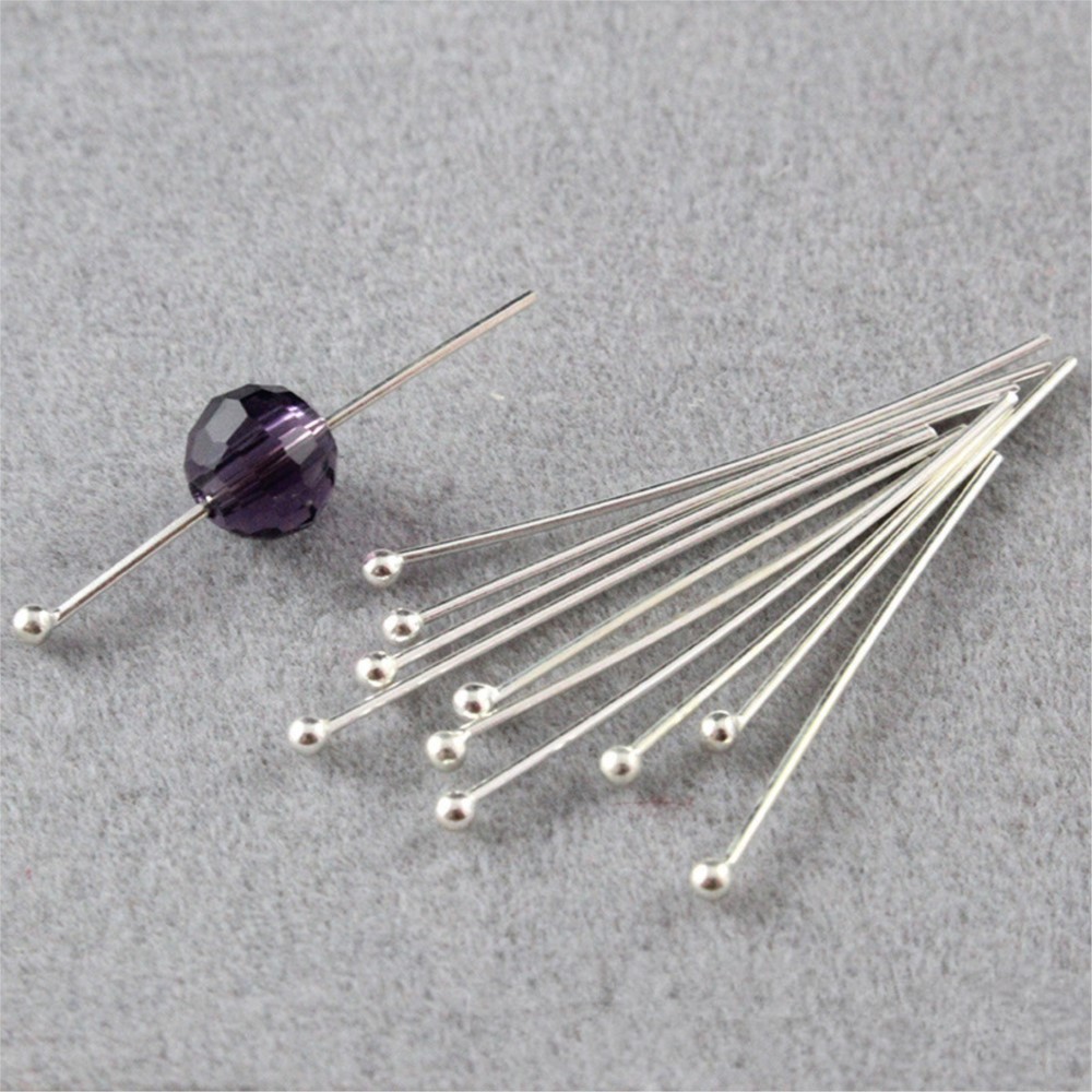 100 Buah Pin Kepala Bola Bulat - Jewelry Making Jig ulasan dan harga