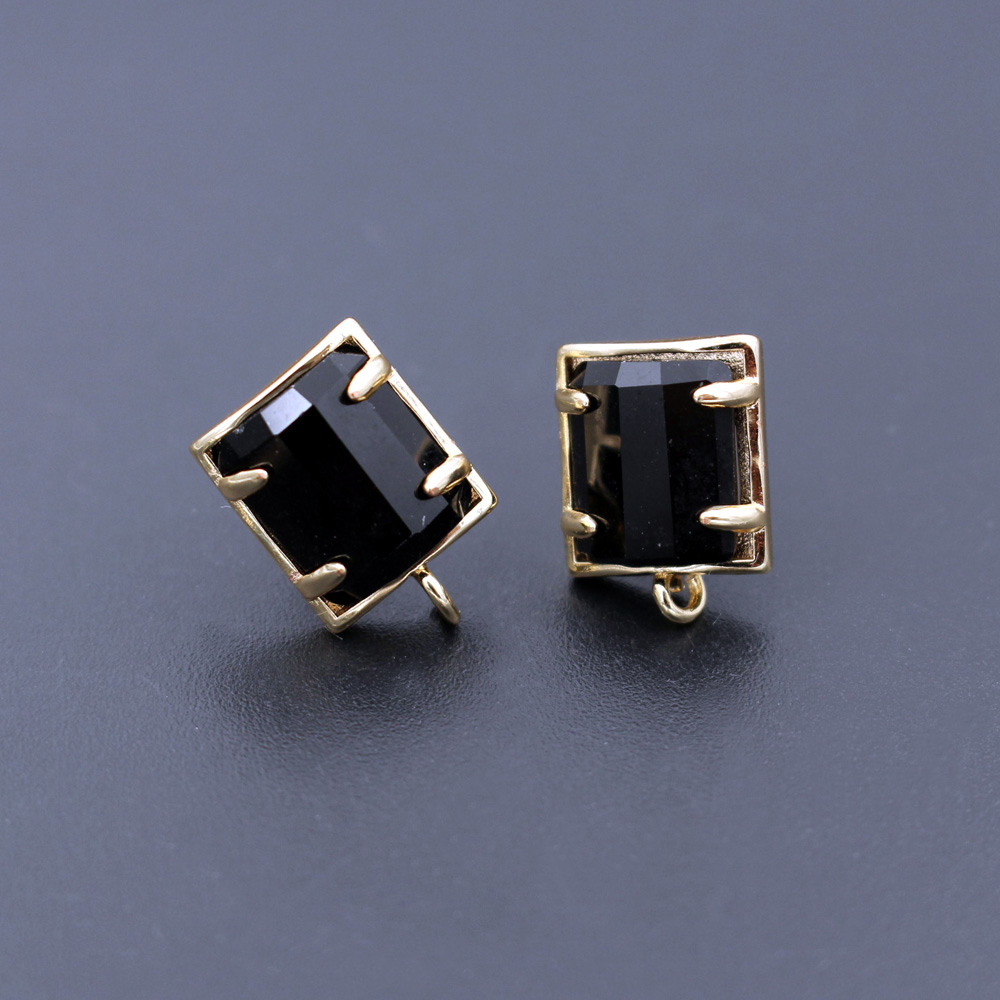 6 Pasang Anting Batu Hitam Bir - Jewelry Making Loops ulasan dan harga