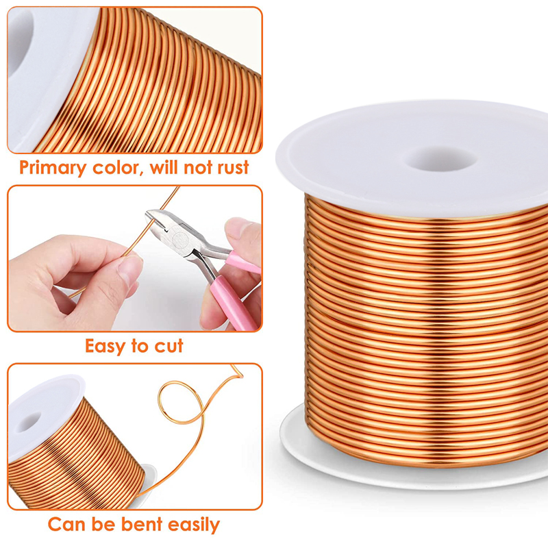 1-3Rol Kawat Tembaga Lembut un - Jewelry Making Yarn ulasan dan harga
