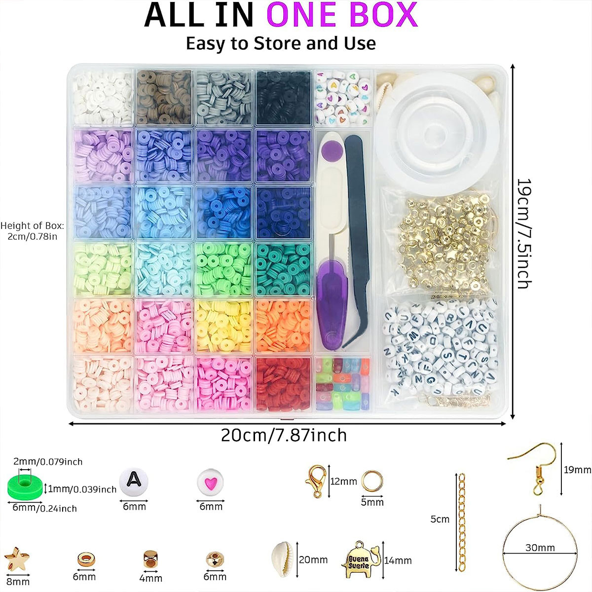6000 buah 24 warna manik-manik - Jewelry Making Degree ulasan dan harga