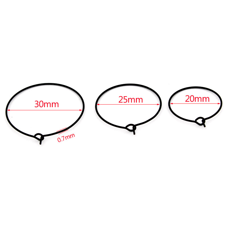 20 Buah 20Mm 25Mm 30Mm Baja Ta - Jewelry Making Loops ulasan dan harga