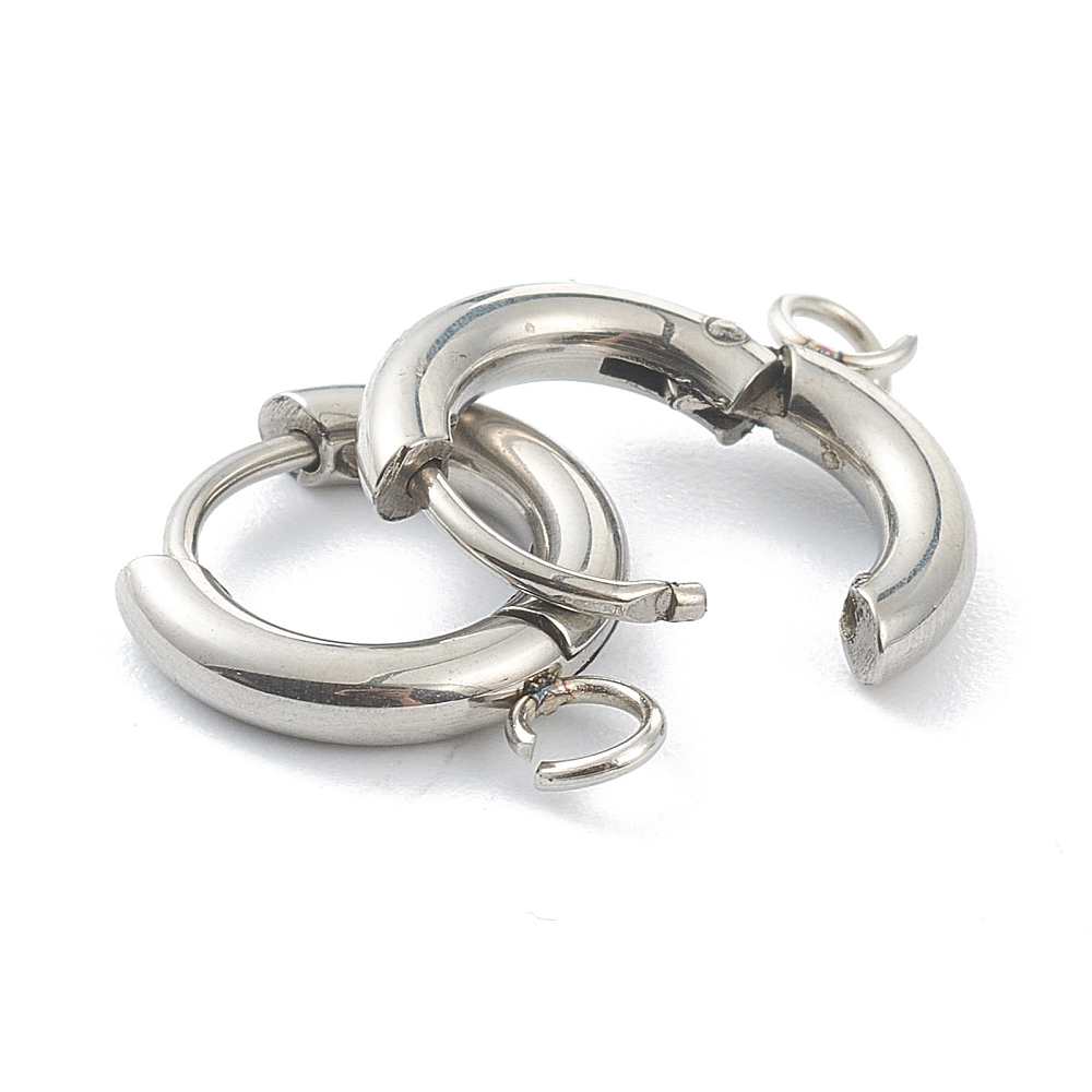 10 Buah Kait Anting Huggie Baj - Jewelry Making Loops ulasan dan harga