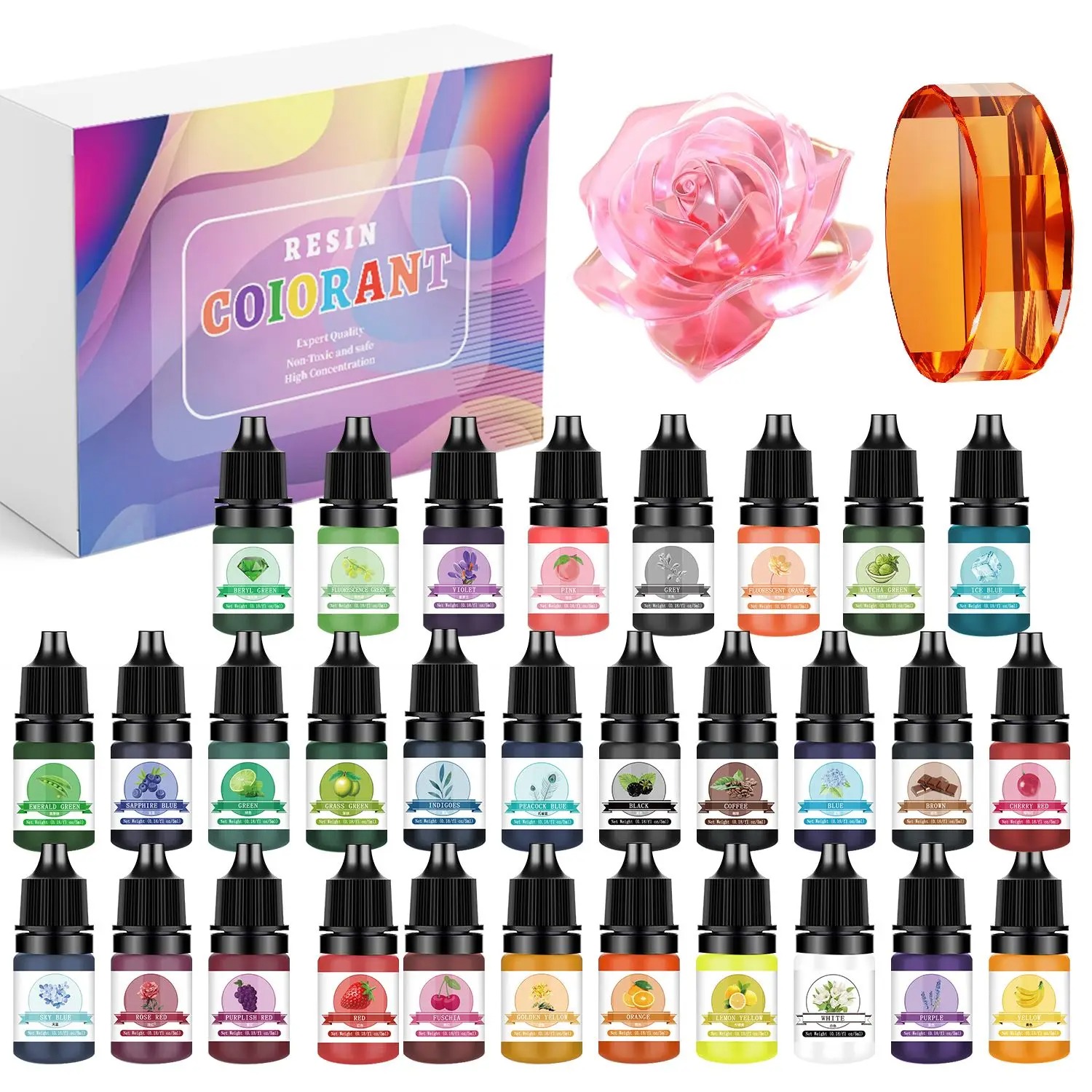 30 Warna 5ml Kit Pigmen Resin  - Jewelry Making Degree ulasan dan harga
