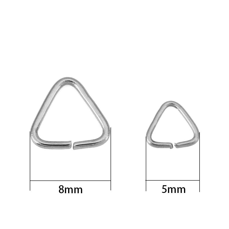 50pcs 5mm 8mm Cincin Segitiga  - Jewelry Making Looper Tool ulasan dan harga