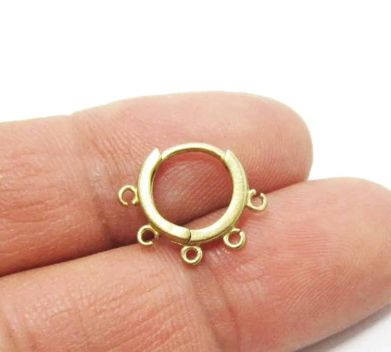 10 Buah Simpai Telinga Kuninga - Jewelry Making Loops ulasan dan harga