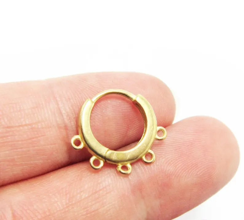10 Buah Simpai Telinga Kuninga - Jewelry Making Loops ulasan dan harga