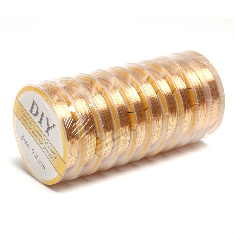 1 Rol Kawat Tembaga Perak 0.3/ - Jewelry Making Yarn ulasan dan harga