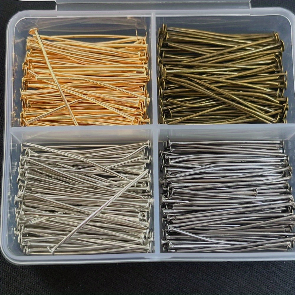 400 Buah Pin Kepala Besi Campu - Jewelry Making Jig ulasan dan harga