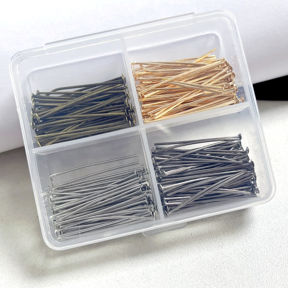 400 Buah Pin Kepala Besi Campu - Jewelry Making Jig ulasan dan harga