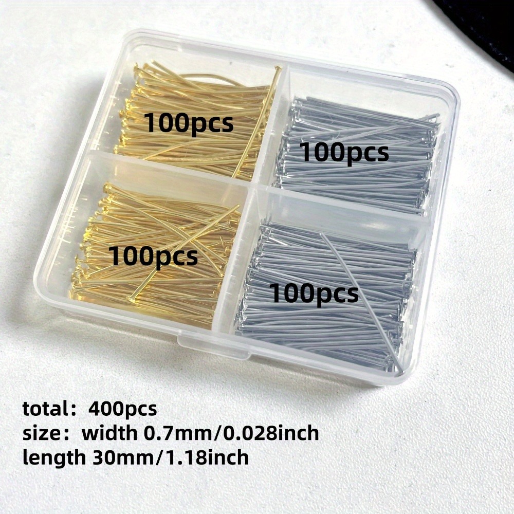 400 Buah Pin Kepala Besi Campu - Jewelry Making Jig ulasan dan harga