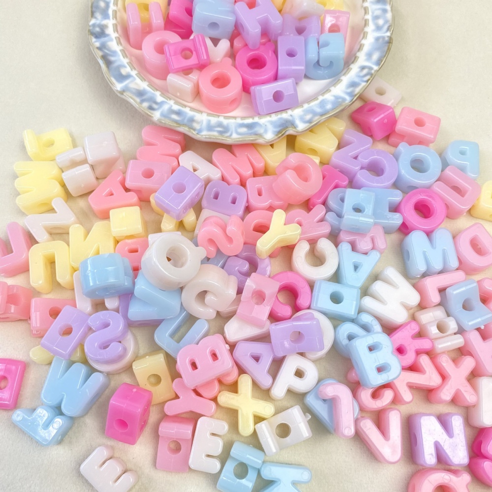 10/50/100PCS Manik-manik Huruf - Jewelry Making Degree ulasan dan harga