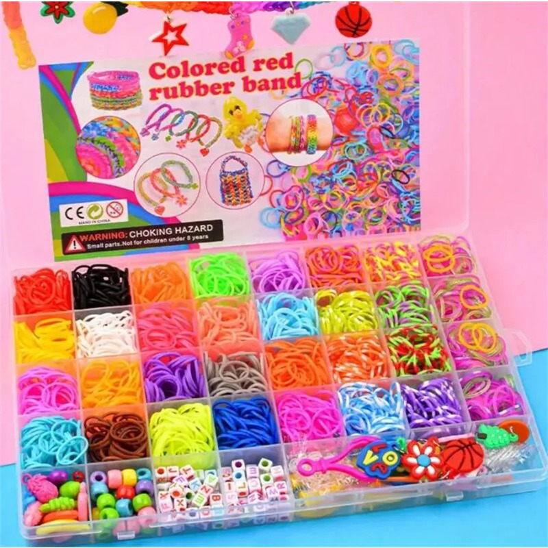 4300+ pcs 32 Warna Karet Gelan - Jewelry Making Degree ulasan dan harga