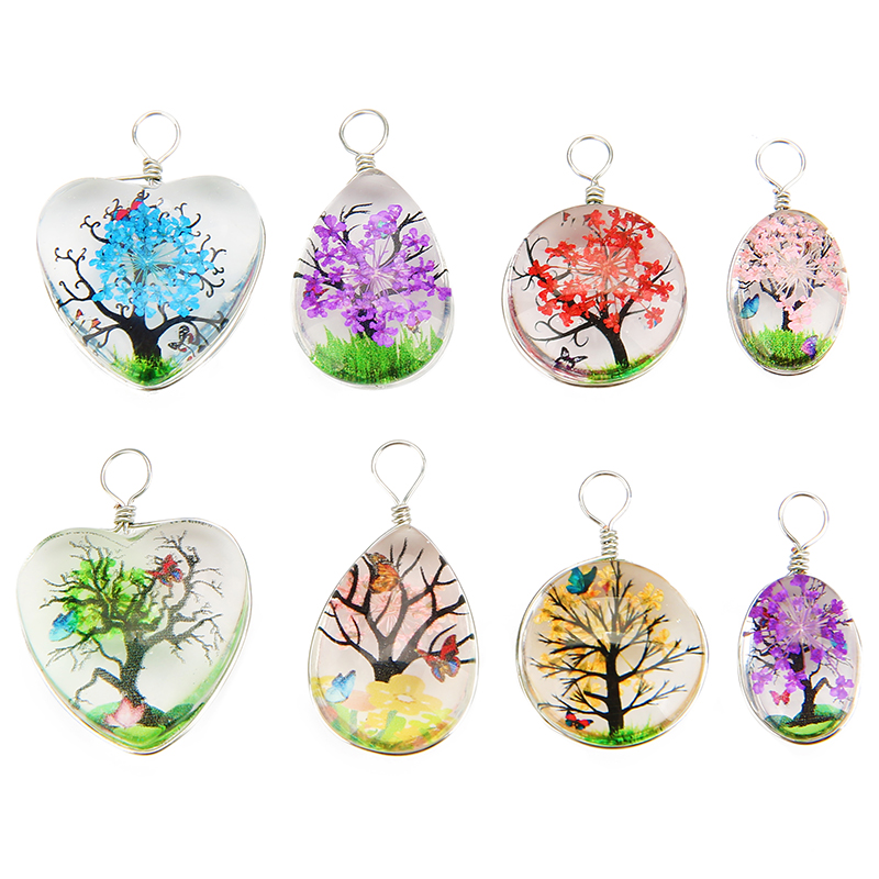 5pcs Liontin Kalung Tetesan Ha - Jewelry Making Beginners ulasan dan harga