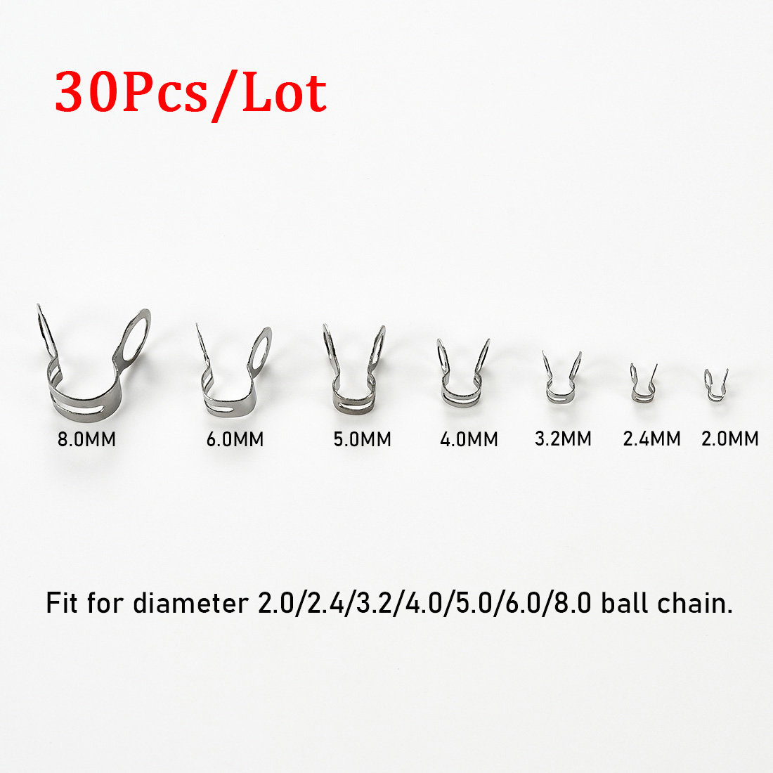 30 Buah Gesper Konektor Rantai - Jewelry Making Loops ulasan dan harga