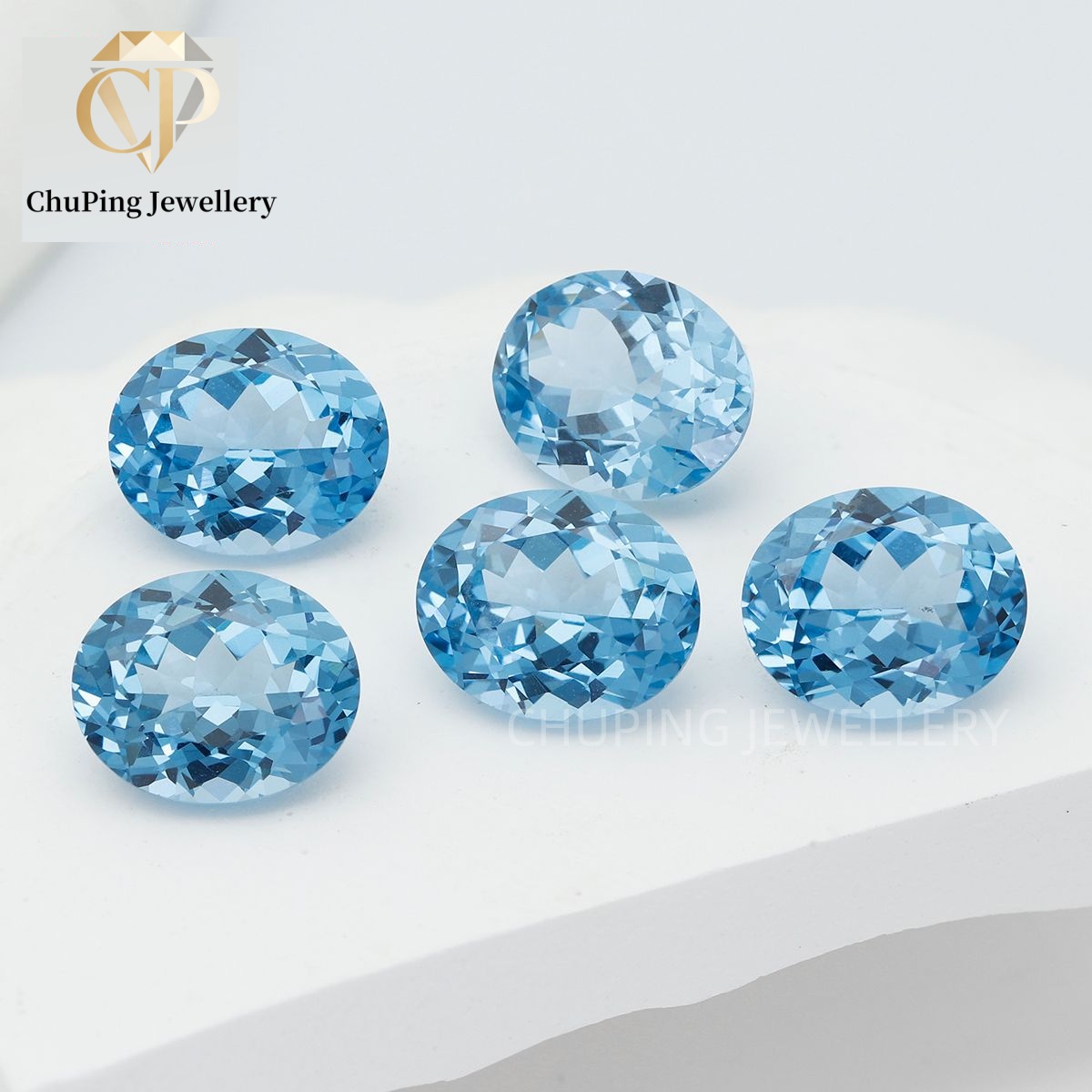 Akuamarin Oval Bentuk Lab-Grow - Jewelry Making Process ulasan dan harga