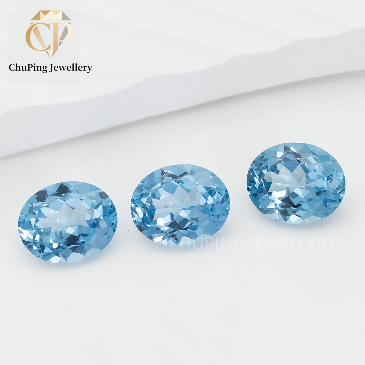 Akuamarin Oval Bentuk Lab-Grow - Jewelry Making Process ulasan dan harga
