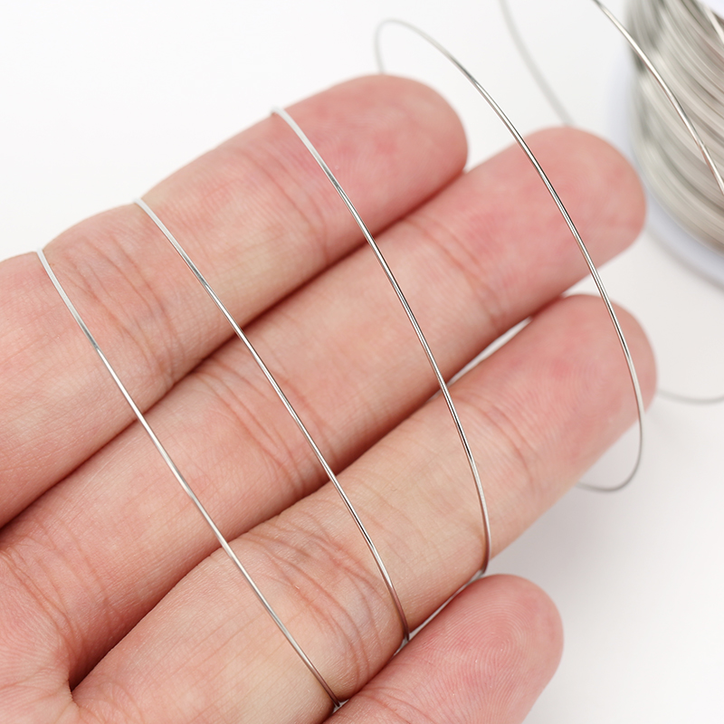 1Rol Baja Tahan Karat 0.2 0.3  - Jewelry Making Yarn ulasan dan harga