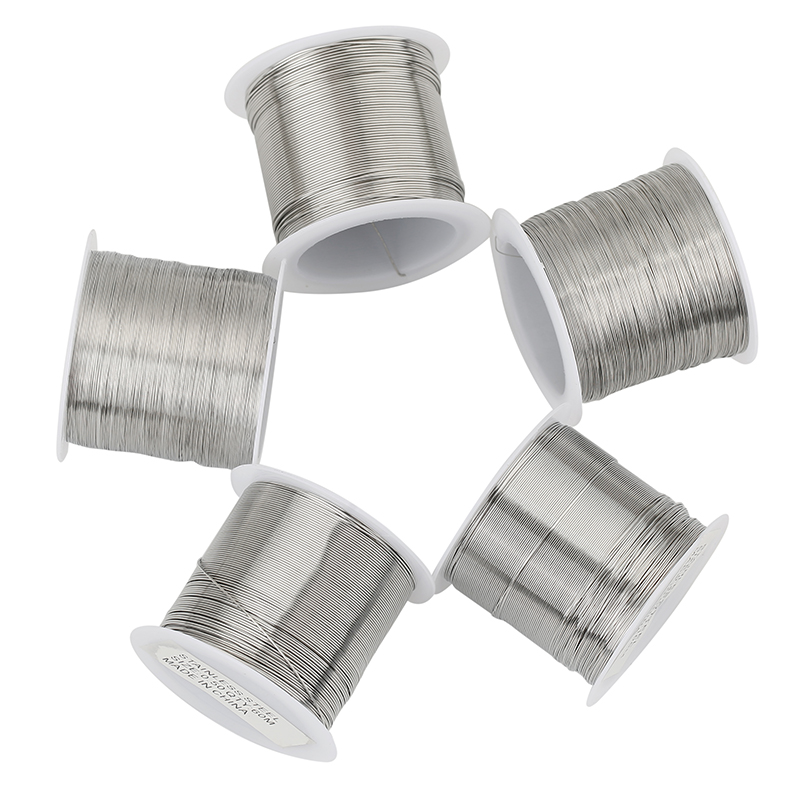 1Rol Baja Tahan Karat 0.2 0.3  - Jewelry Making Yarn ulasan dan harga