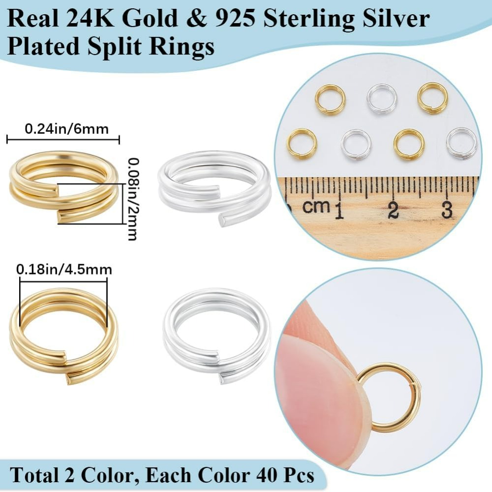 1 Kotak 80 Buah Cincin Lompat  - Jewelry Making Loops ulasan dan harga
