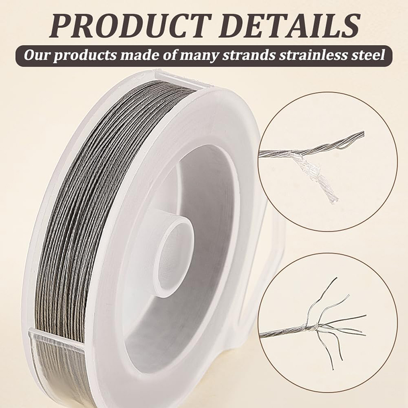 30M/Roll Kawat Manik-manik Baj - Jewelry Making Yarn ulasan dan harga
