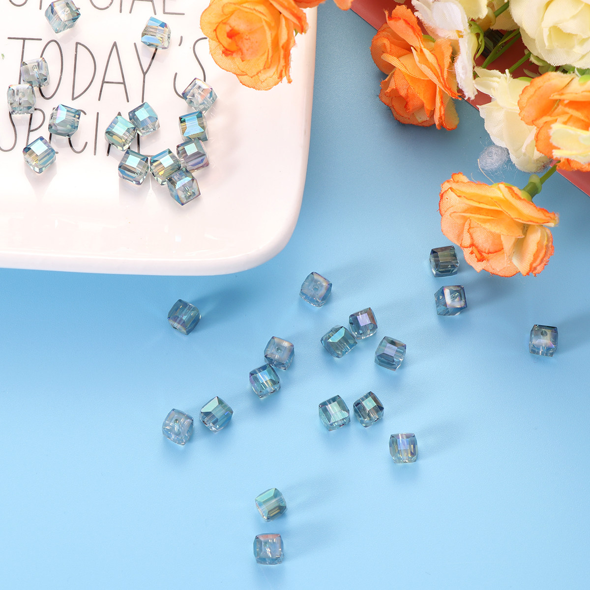 50 Buah Manik-manik Kristal Ha - Jewelry Making The Well ulasan dan harga