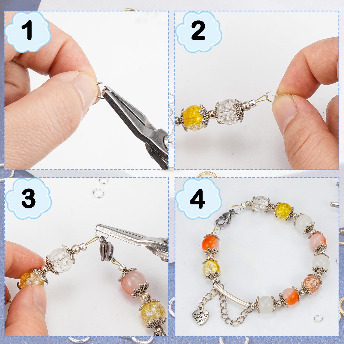 Konektor Cincin Besi Terbuka u - Jewelry Making Looper Tool ulasan dan harga