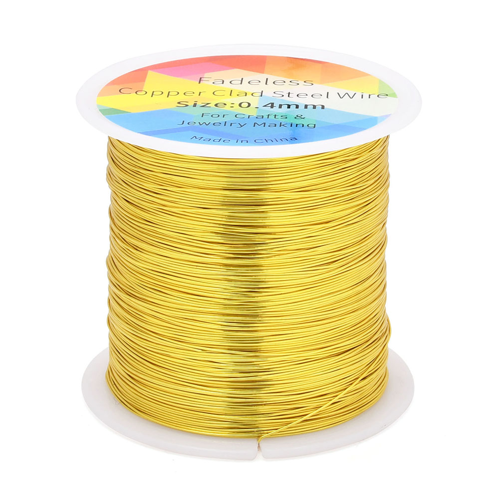 100M/328ft Kawat Baja Berlapis - Jewelry Making Yarn ulasan dan harga