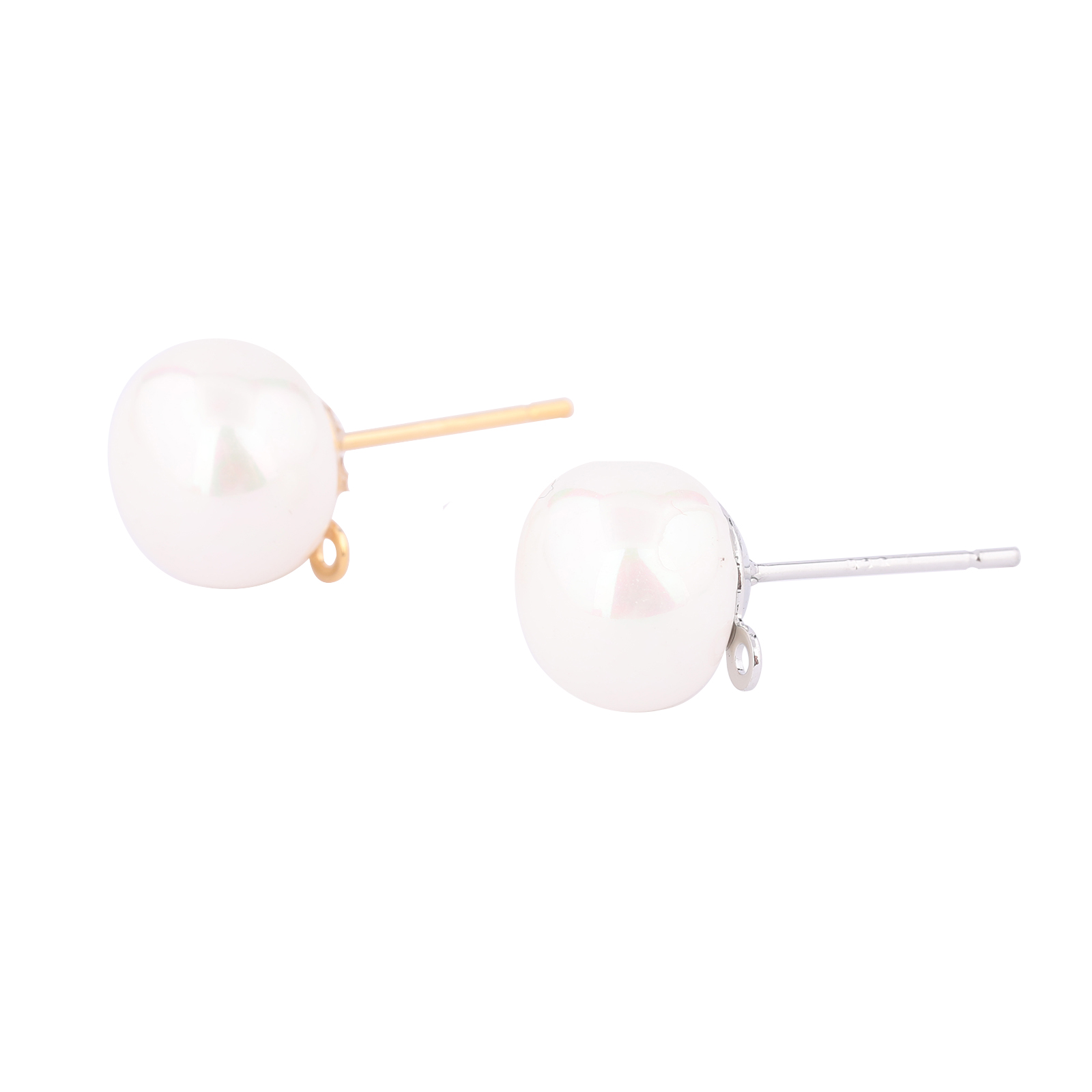 10 Buah Kancing Pos Anting Mut - Jewelry Making Loops ulasan dan harga